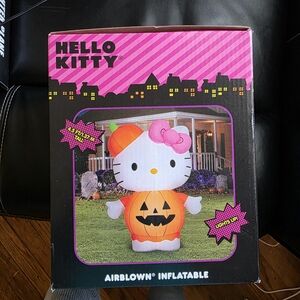 Hello Kitty Halloween Inflatable - Pink, Orange, Black